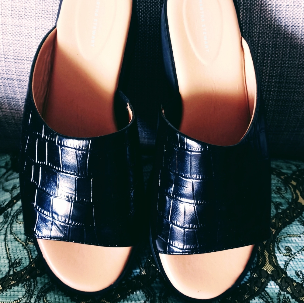 Martha Stewart Francey Slide Sandal/Platform